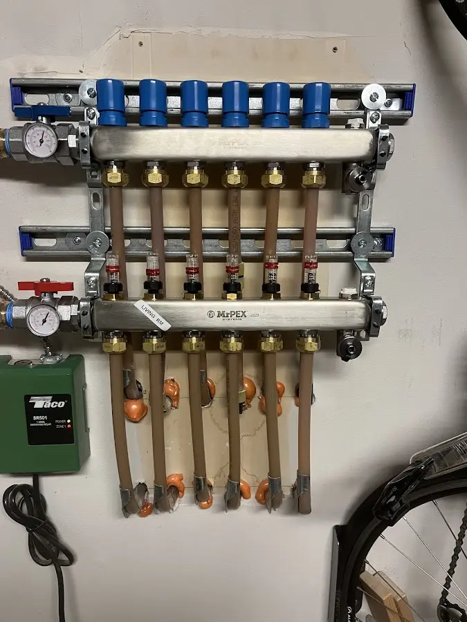 Plumber performing Gas Leak Detection at a residential property in Waterloo